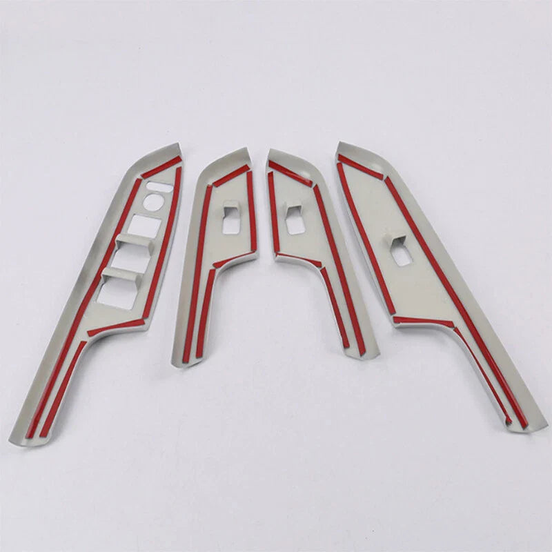 4 x ABS Chrome Window Switch Button for Honda CR-V (2012–2016)