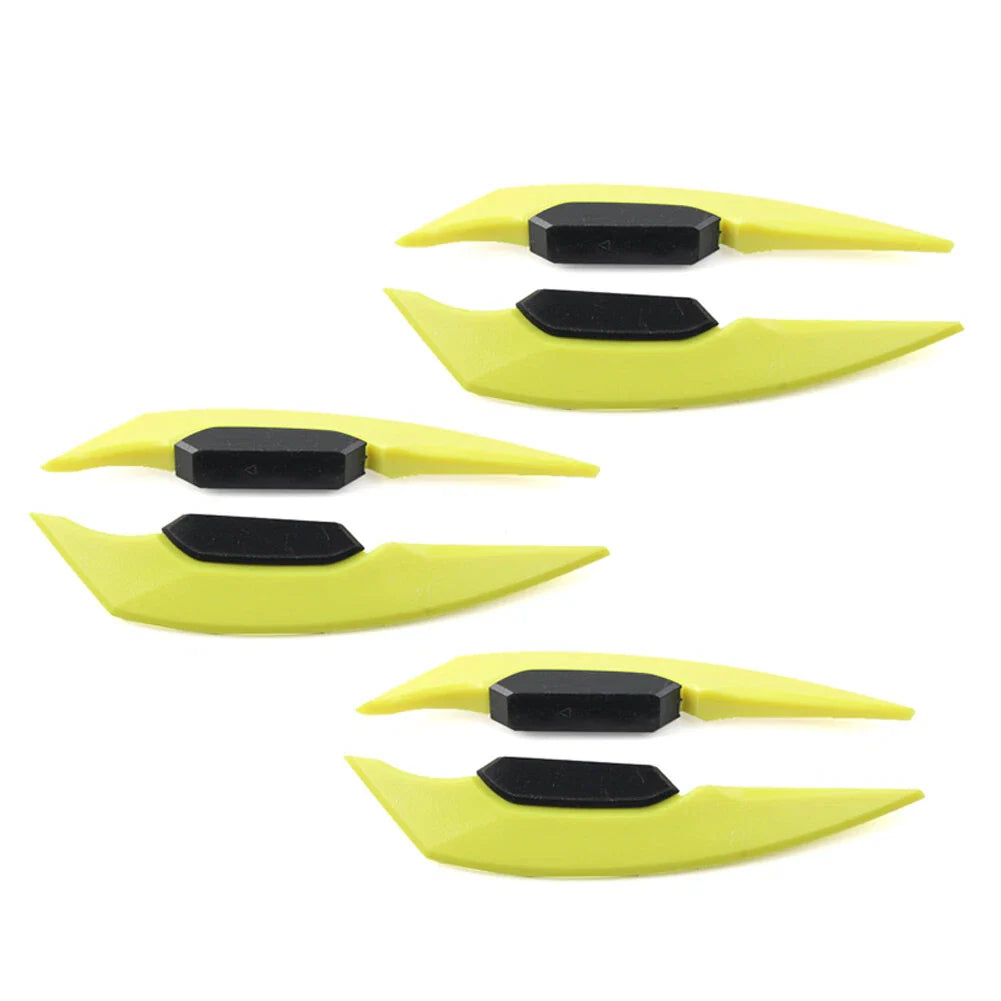 3 x Motorcycle Fairing Winglets Side Spoiler Deflectors for Universal Models
