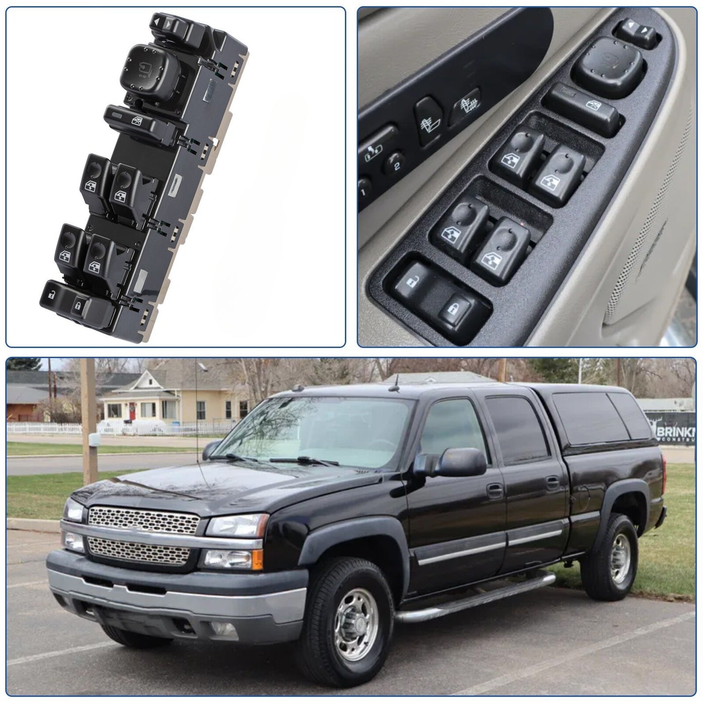 Power Window Switch with Folding Mirror for GMC Yukon (2003–2006)