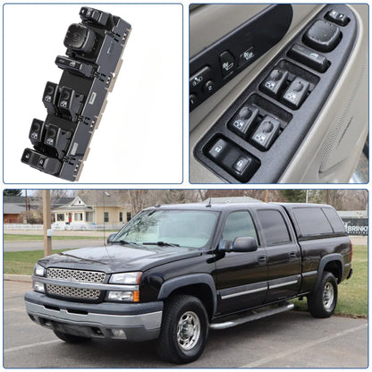 Power Window Switch with Folding Mirror for GMC Yukon (2003–2006)