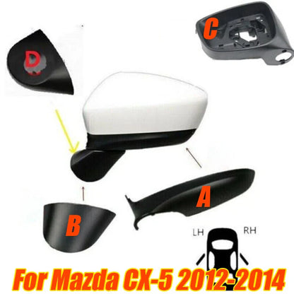 Wing Side Mirror Shell Frame Lower Cover Cap for Mazda CX-5 (2012–2014)