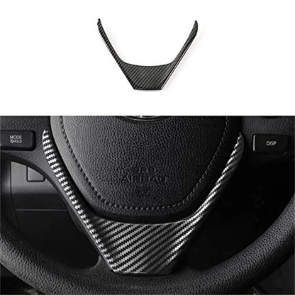 Carbon Fiber Steering Wheel Cover Trim for Toyota Corolla (2014-2018)