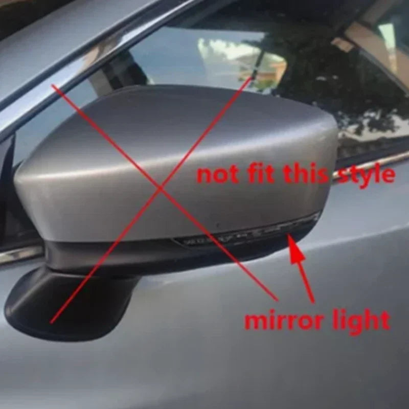 Red Right Passenger Side Rearview Mirror Cover Cap for Mazda 6 (2014–2017)