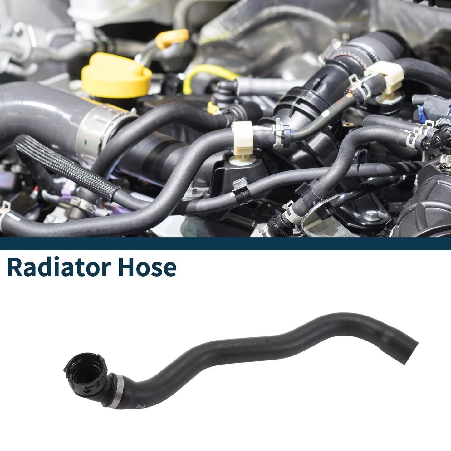 Radiator Hose for Porsche Cayenne 4.8L (2011–2018) No. 95810640200 Rubber