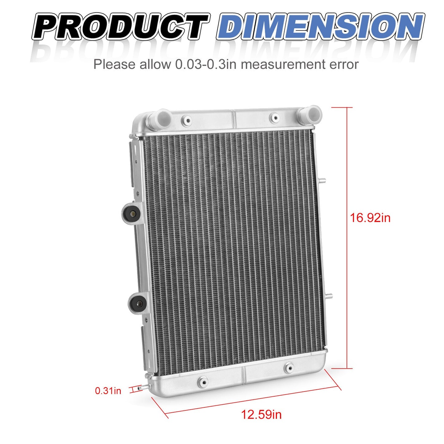 Aluminum Radiator for Polaris RZR 570, RZR 800 (2012–2022, 2008–2014)