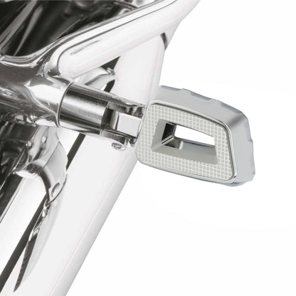 Chrome Passenger Footpegs for Harley Street Fat Bob 2018-2025