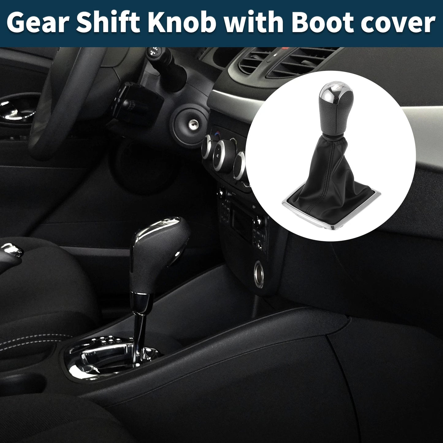 5 Speed Manual Gear Shift Knob with Cover for Ford Focus (2000–2011)