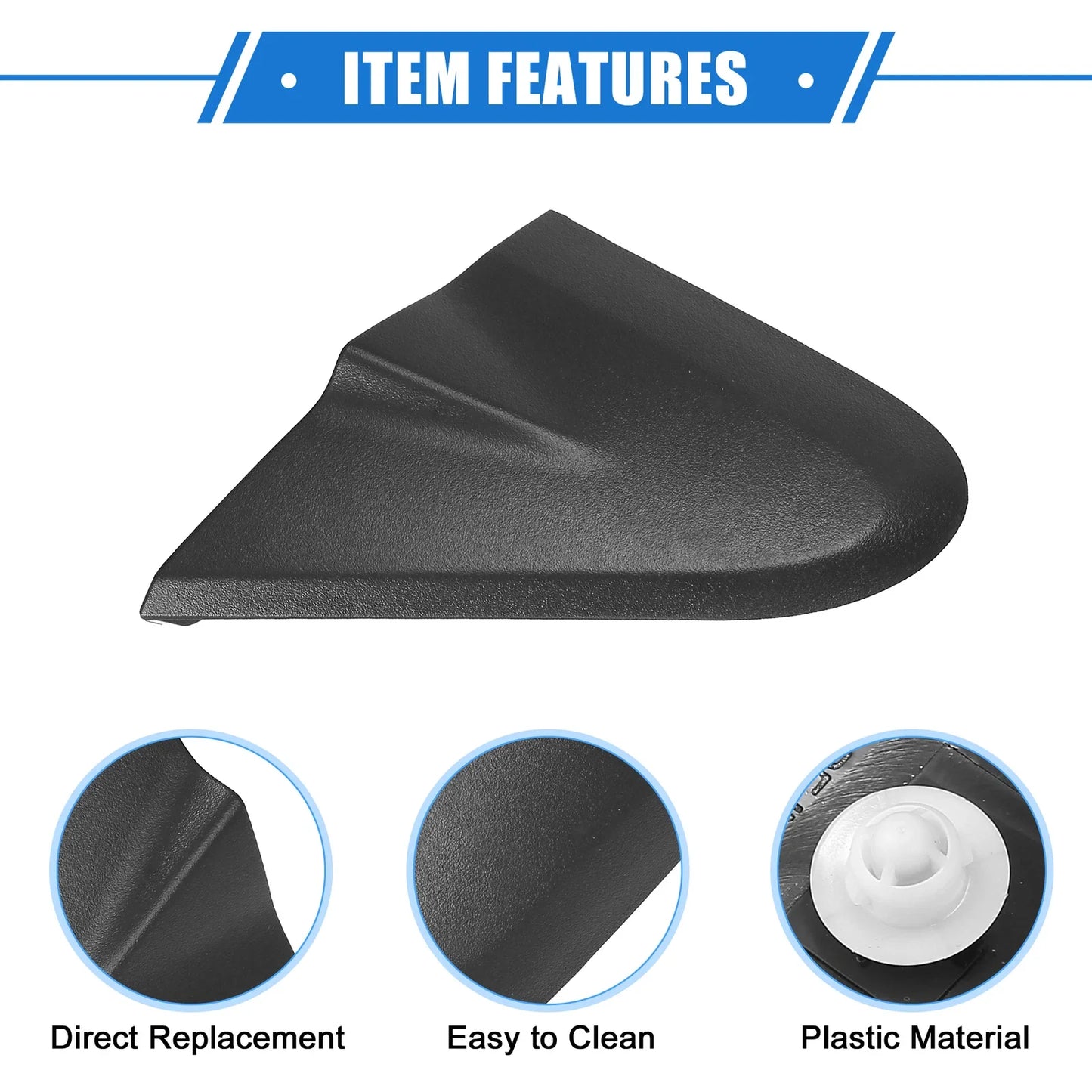 2 x Left Right Mirror Corner Triangle Fender Covers for Chevrolet Sonic (12-20)