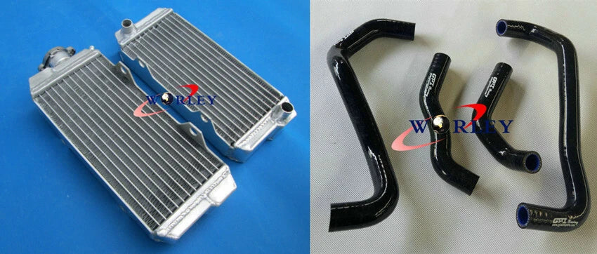 Aluminum Radiator & Hose for Honda ATV ATC250R 1985-1986 () Blue