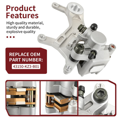 Rear Brake Caliper & Pads for Honda CR125R CR250R XR650R (1997–2007)