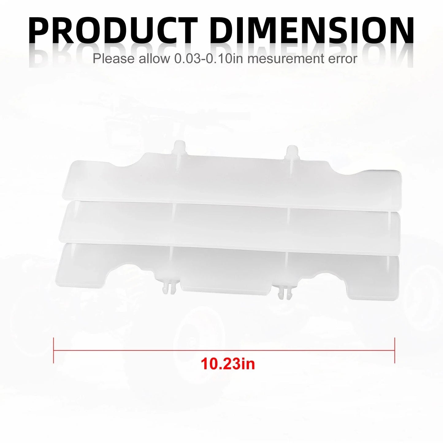 2 x Radiator Louver Guard White for Honda CR125R (1992–1997)