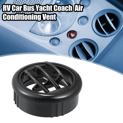 Round Black AC Air Condition Vent Outlet for Bus Boat Yacht Caravan
