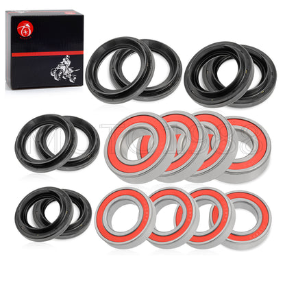 Set of 4 Wheel Bearing Seals for Yamaha Rhino 450 660 700 (2005–2013)
