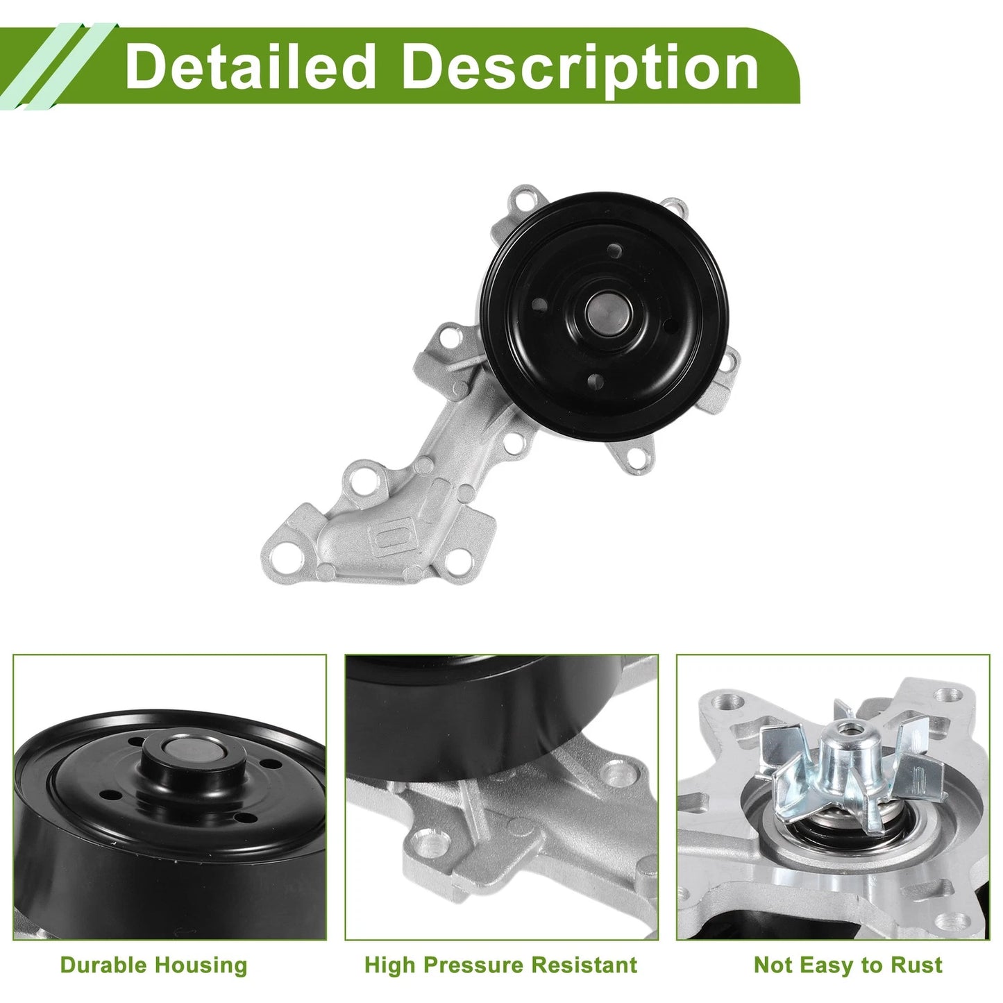 Engine Water Pump for Toyota Corolla (2008–2014) No. 1610080010