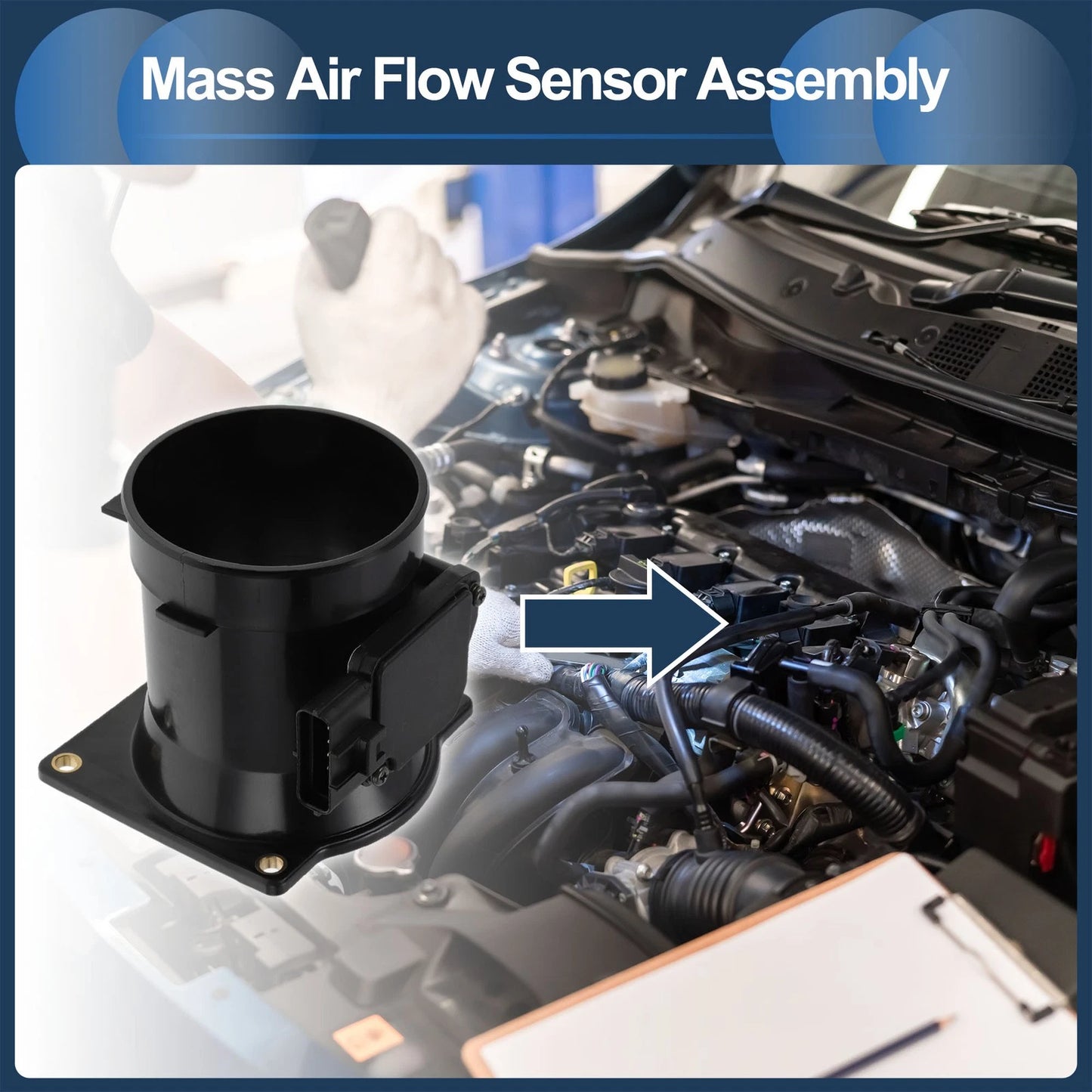 Mass Air Flow Sensor Assembly No.F81F12B579BA for Ford Expedition (1999–2002)