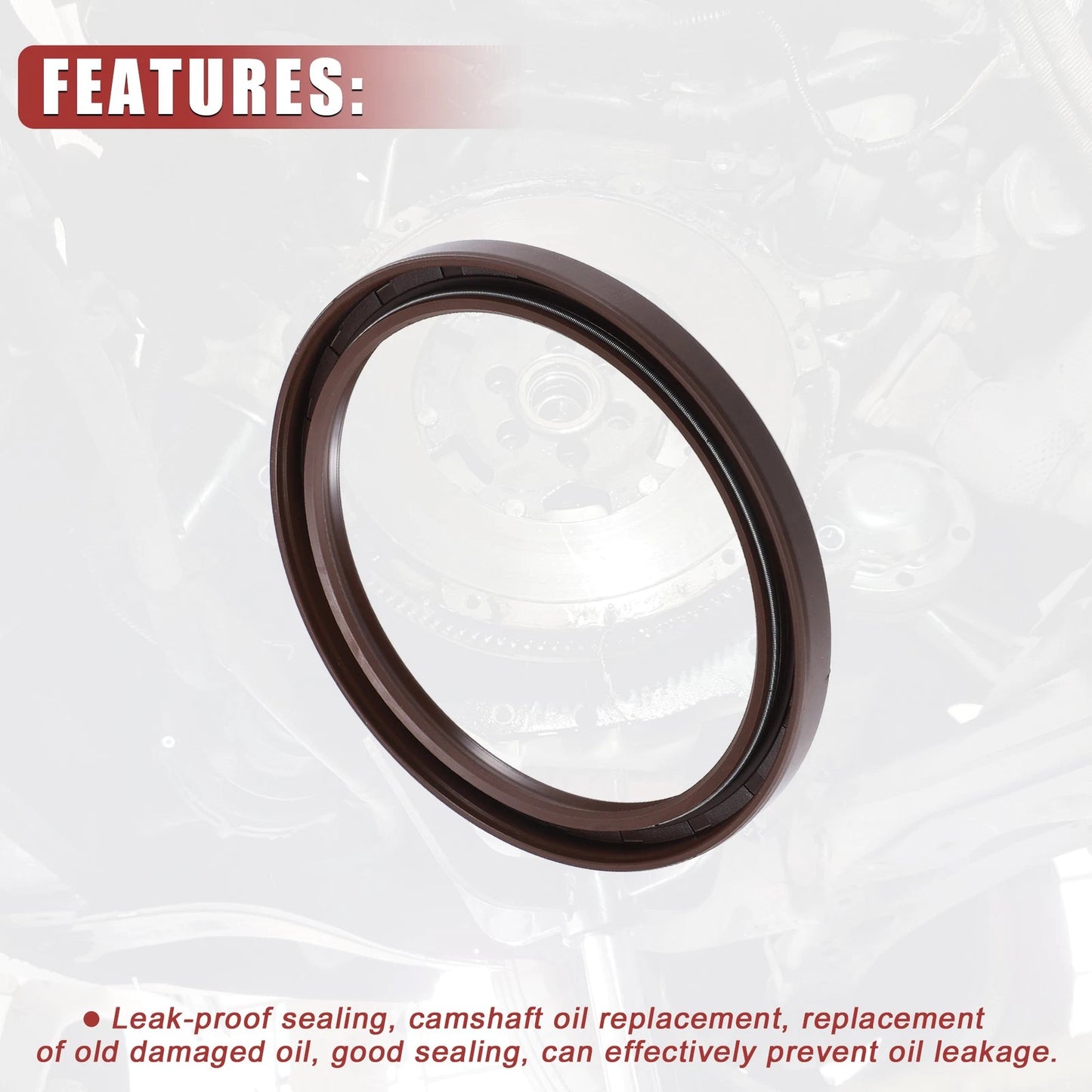 2pcs Engine Crankshaft Oil Seal for Toyota Camry Avalon (1998–2016)