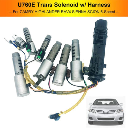 Solenoid w/ Harness for Toyota RAV4 Highlander Sienna Lexus U760E (2006-2019)