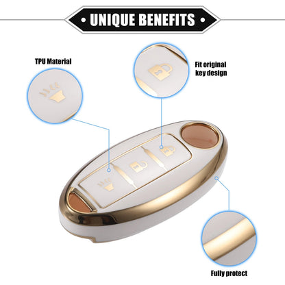 3 Button Keyless Key Fob Shell Cover Case for Nissan Altima Armada