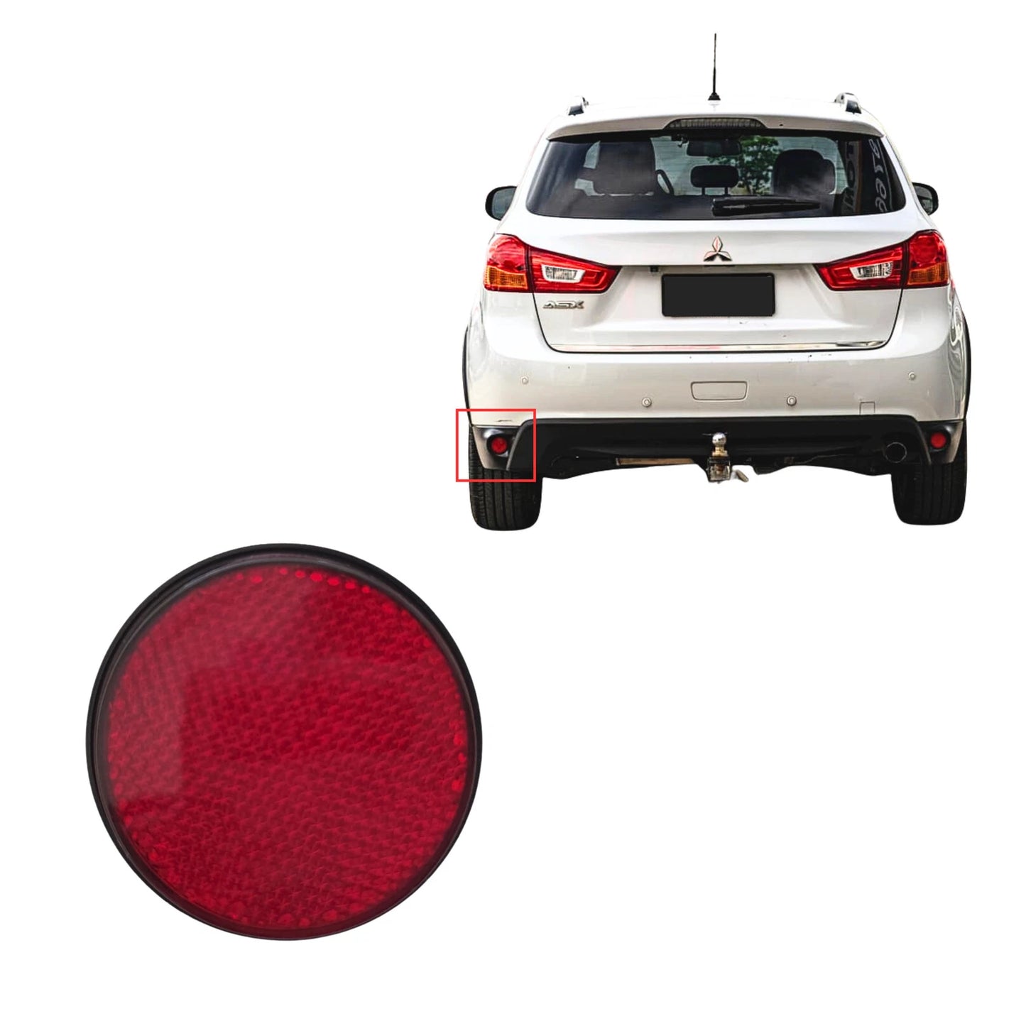 Rear Bar Reflector Set for Mitsubishi ASX XB/XC (2012–2019)