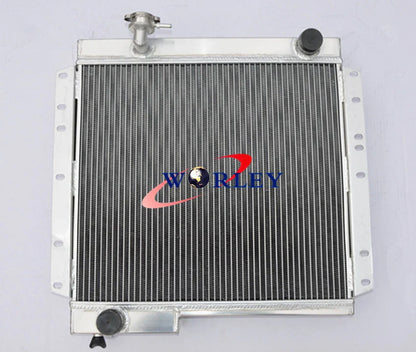 3 Row Aluminum Radiator & Fan for Toyota Land Cruiser BJ40 BJ42 (1975-1984)