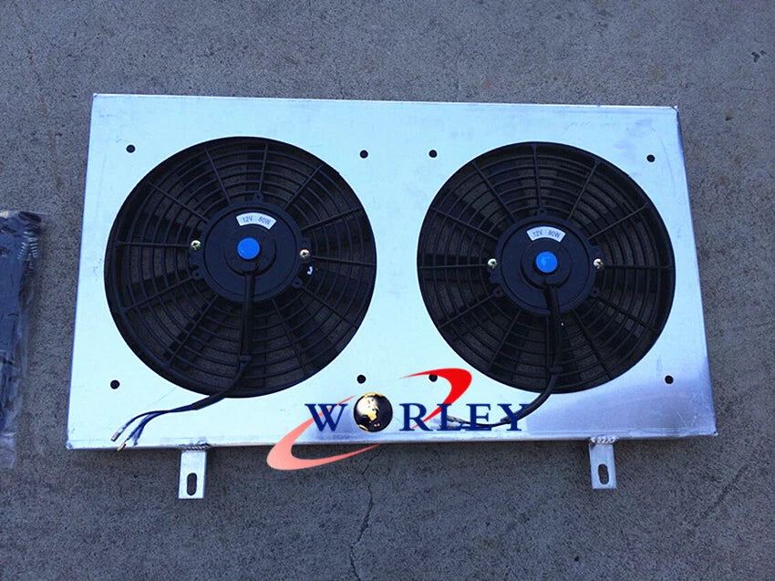 Aluminum Radiator Fan Shroud with Fans for Nissan Skyline R32 (1989–1994)