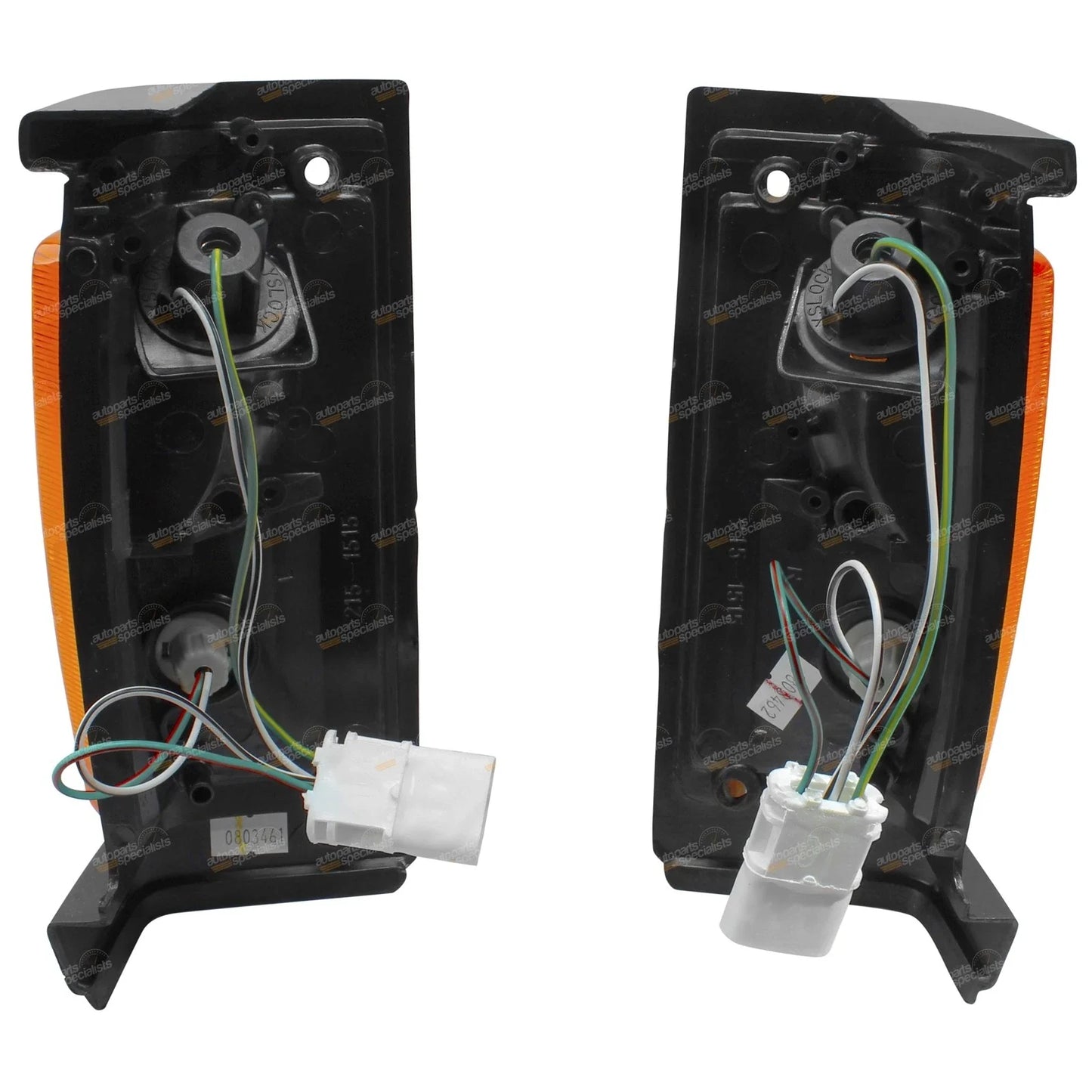 LH+RH Amber Blinker Lamps for Nissan Navara D21 Ute (1986-1989)