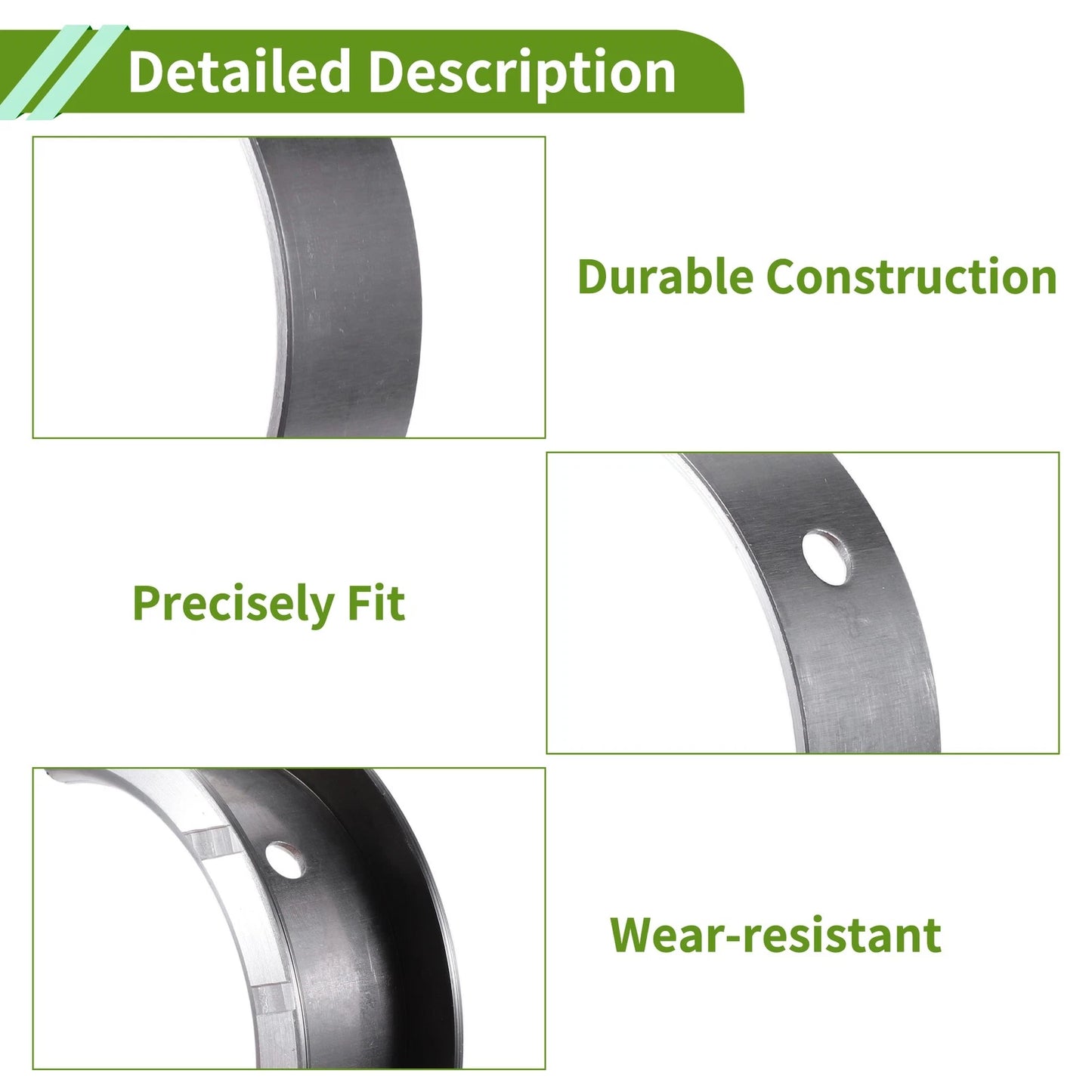 10pcs Main Bearing Shells for Ford Transit Mondeo MK7 MK8 2.4 2.2 No.1716882