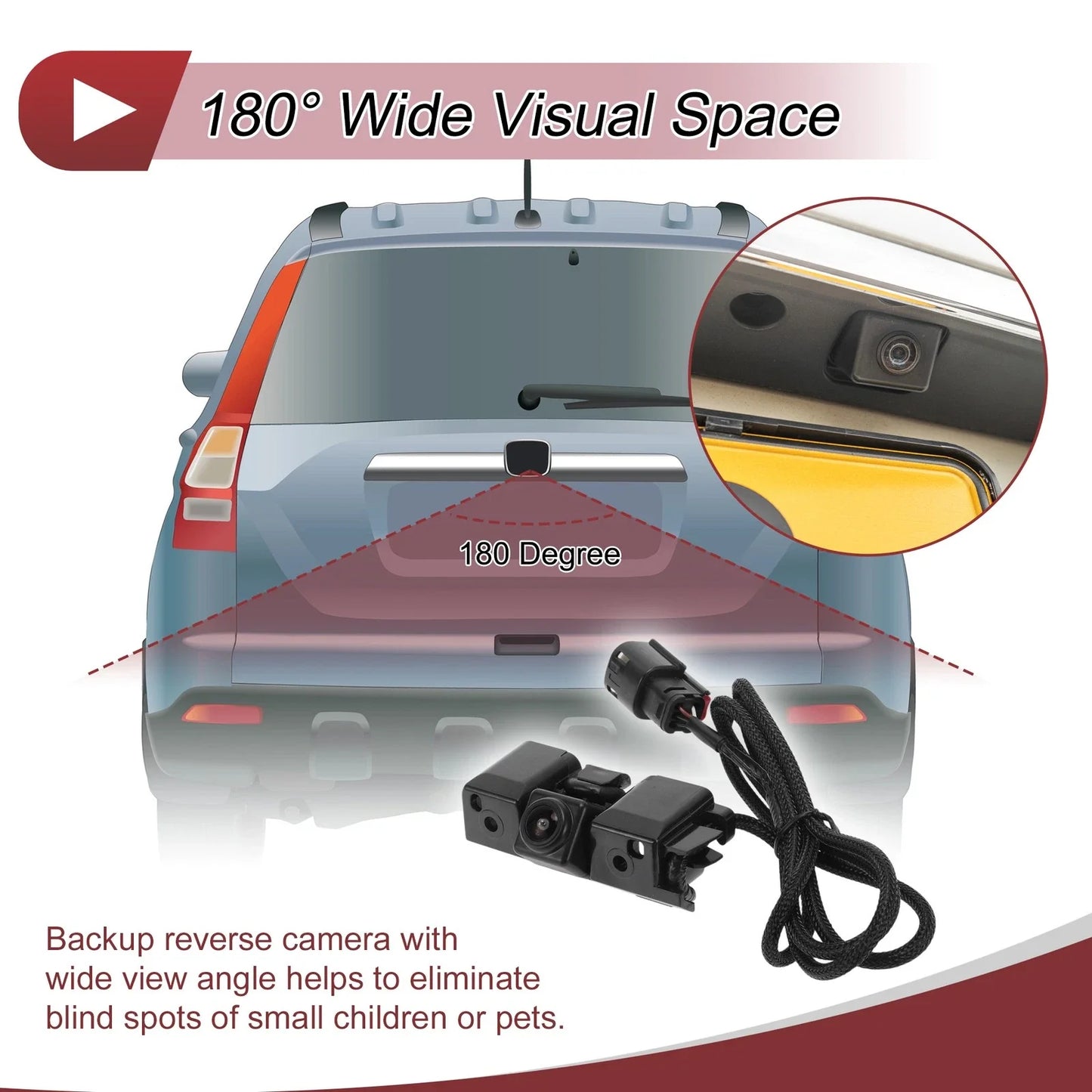 Rear View Camera 120-180 Degree for GMC Sierra 1500 (2014-2023)