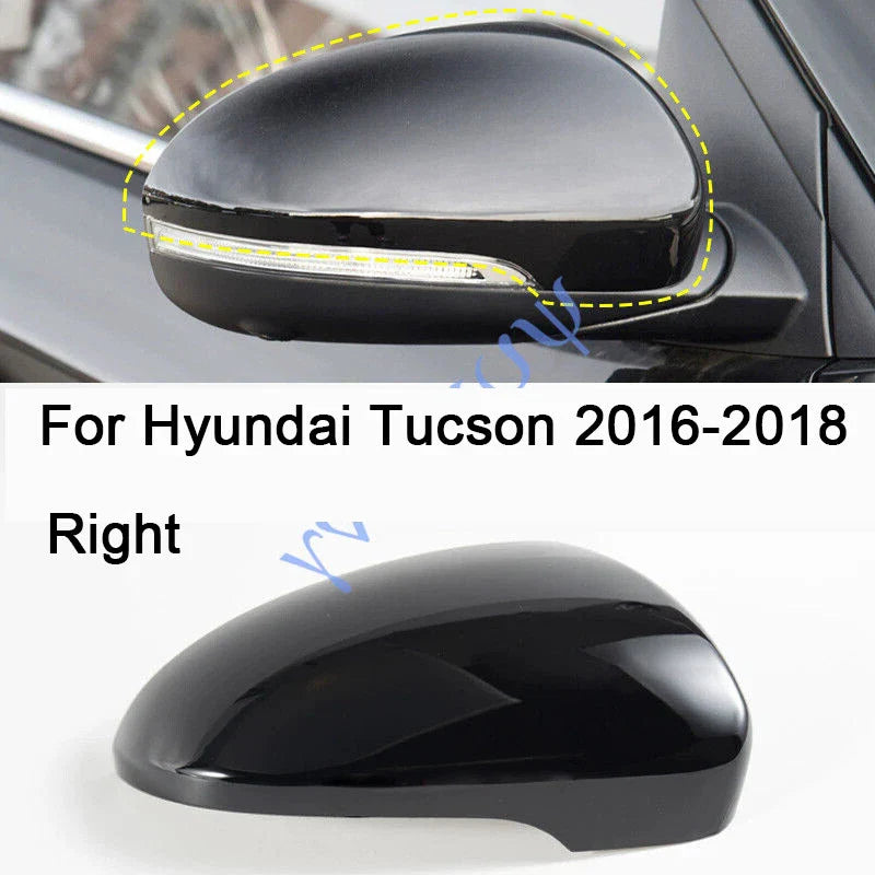 Mirror Cap Cover Black Right Driver Side for Hyundai Tucson (2016–2018)