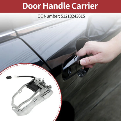 Front Left Door Handle Carrier for BMW E53 X5 (2000-2006) Silver Tone