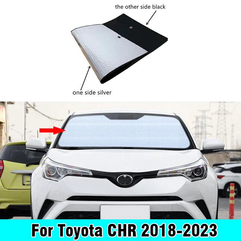 Sunshade Windshield Interior Privacy Cover for Toyota CHR C-HR (2018-2023)