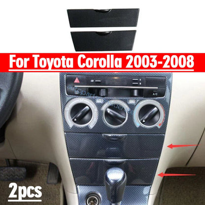 Carbon Fiber Middle Console Storage Box Panel for Toyota Corolla (2003–2008)