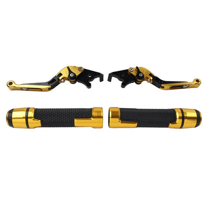 Handlebar Grips & Brake Clutch Levers Set for Kawasaki ZX10R/RR/KRT/SE (2011–2023)