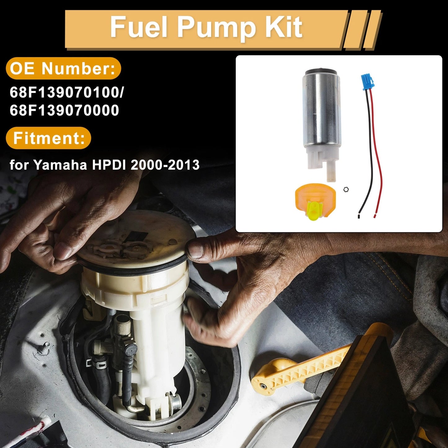 Fuel Pump for Yamaha HPDI (2000–2013) Metal No. 68F139070100