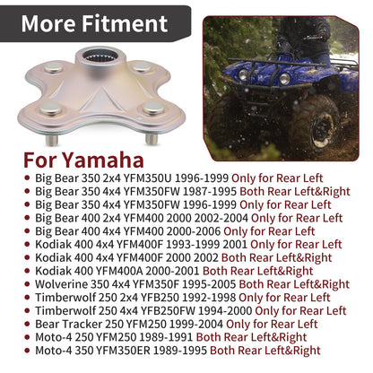Rear Wheel Hub for Yamaha Big Bear 350 (1987–1999)