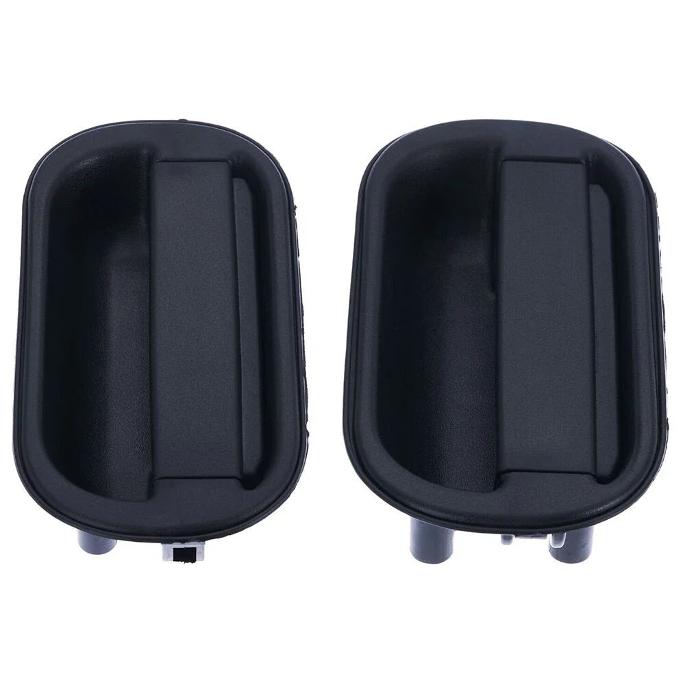 Door Handle Outer Set of 2 Black Front L+R for Mitsubishi Canter (1995–2005)