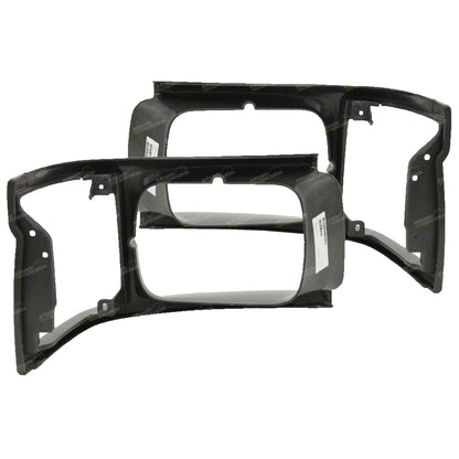 Set of 2 Headlight Surrounds for Toyota Hiace Van (1992–1998) Light Grey