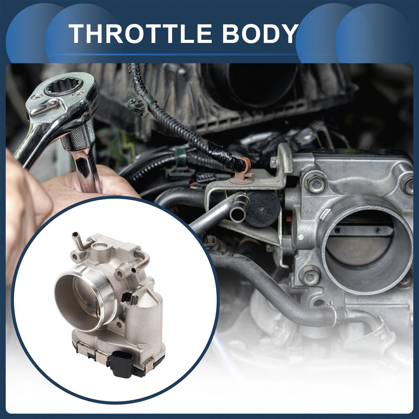 Throttle Body for Hyundai Santa Fe Sonata 2.4L (No.3510025400)