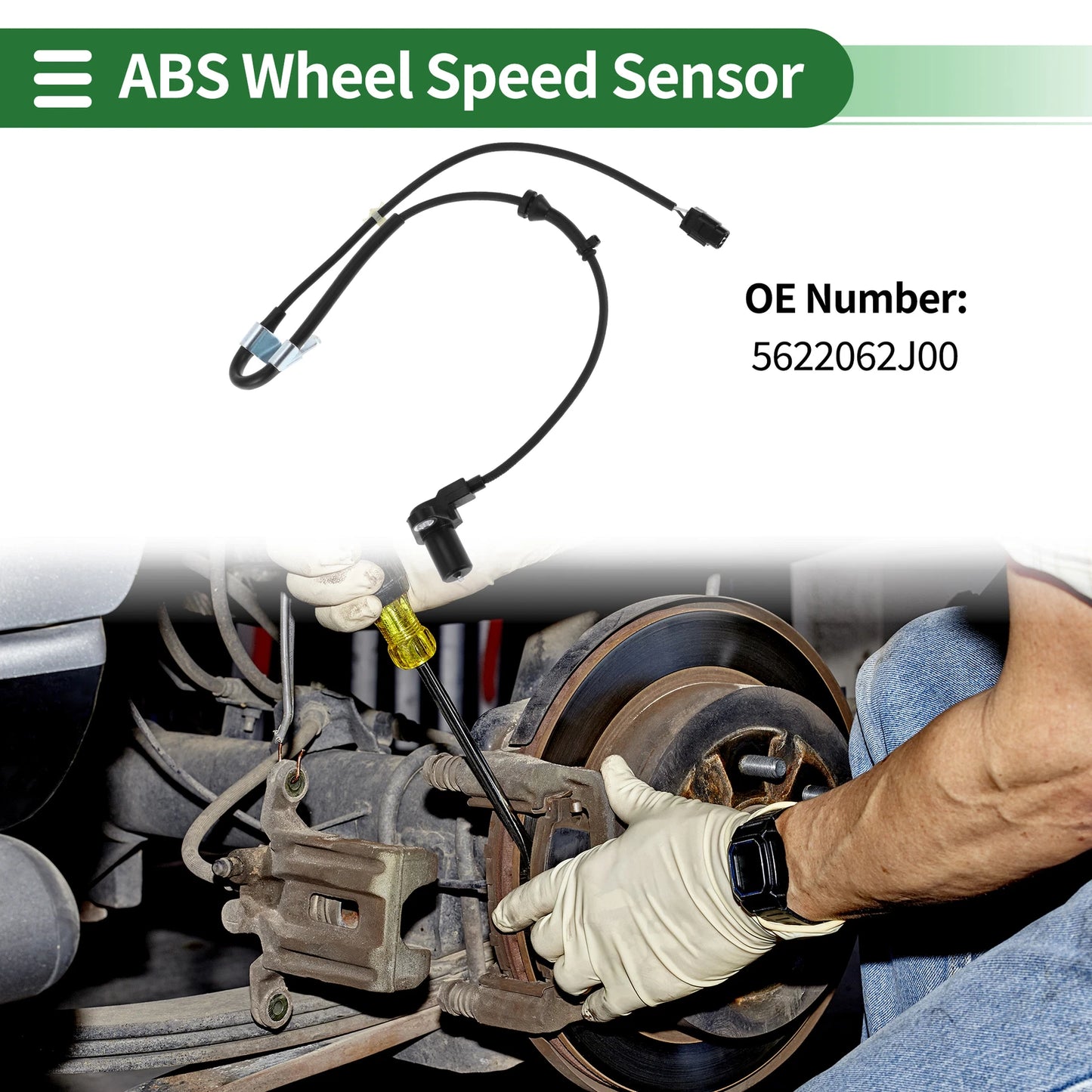 ABS Wheel Speed Sensor for Suzuki Swift (2004–2010) No. 5622062J00 Front Left