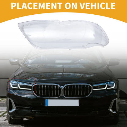 1 Pc Headlight Lens Cover for BMW X5 (2004–2006) No. 63117166818 Clear