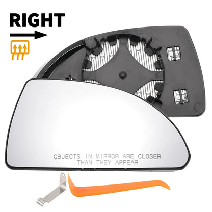 Heated Right Passenger Side Mirror Glass for Chevy Impala (2006-2013)
