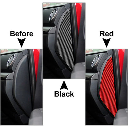 Carbon Fiber Black Door Cushion Cover for Toyota Tundra (2014-2021)