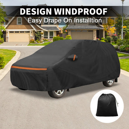 Waterproof PEVA Car Cover for VW Caddy (2015–2020) with Zipper