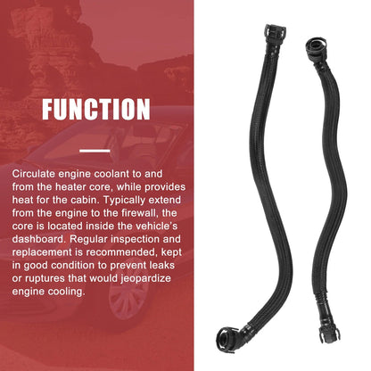 Pair Crankcase Lower Breather Hose for BMW X5 E70 xDrive 50i (2010-2013)