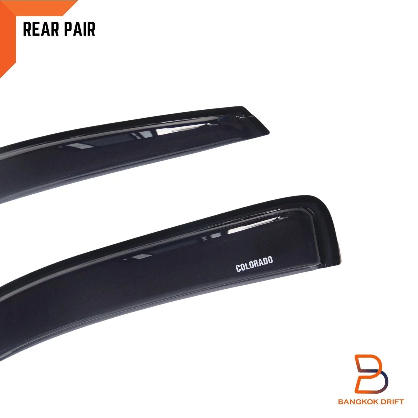 Door Visors Weathershields for Holden Colorado RC Dual Cab (2008-2012)