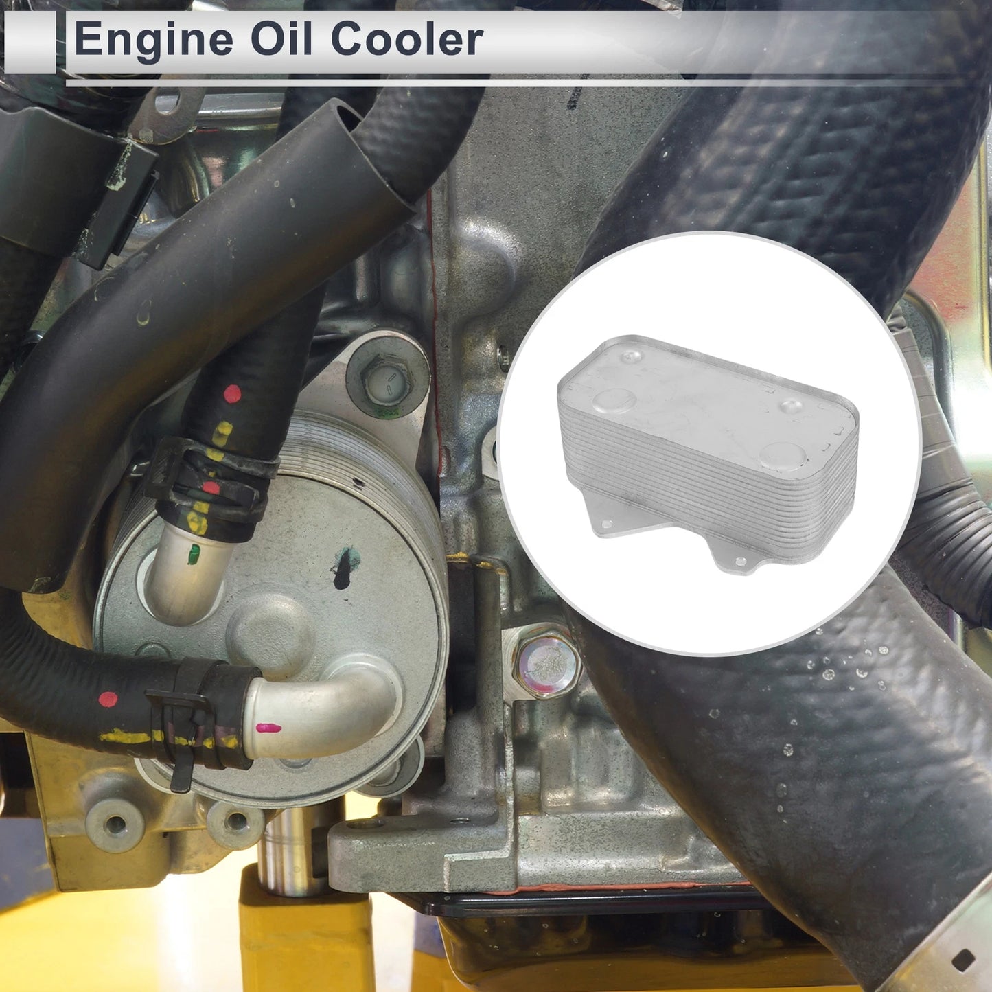 Engine Oil Cooler Set for Audi S8 (2001–2003) No. 077117021Q