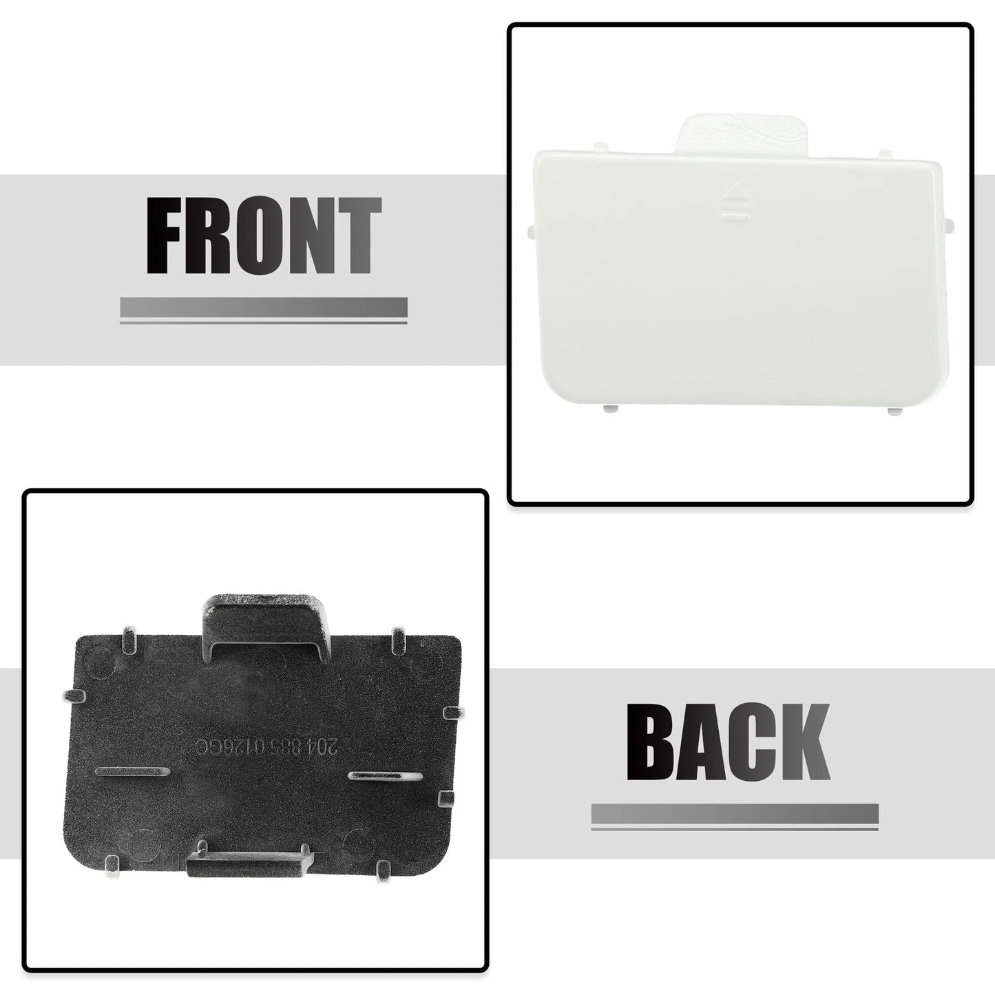 Tow Hook Eye Hole Cover for Mercedes-Benz C-Class W204 (2007–2014) White
