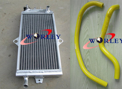 3-Core Aluminum Radiator with White Hose for Suzuki LT 250R (1985–1992)