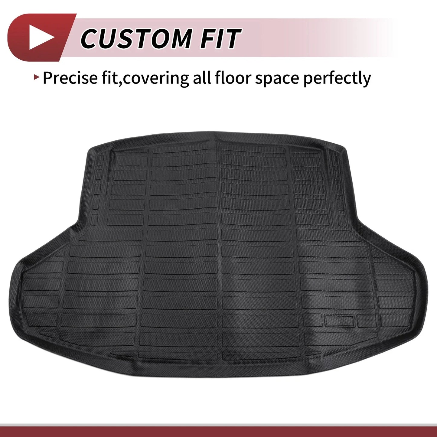 Cargo Liner Rear Trunk Mat for Honda Civic Si (2022-2025) Long Grid Pattern TPE