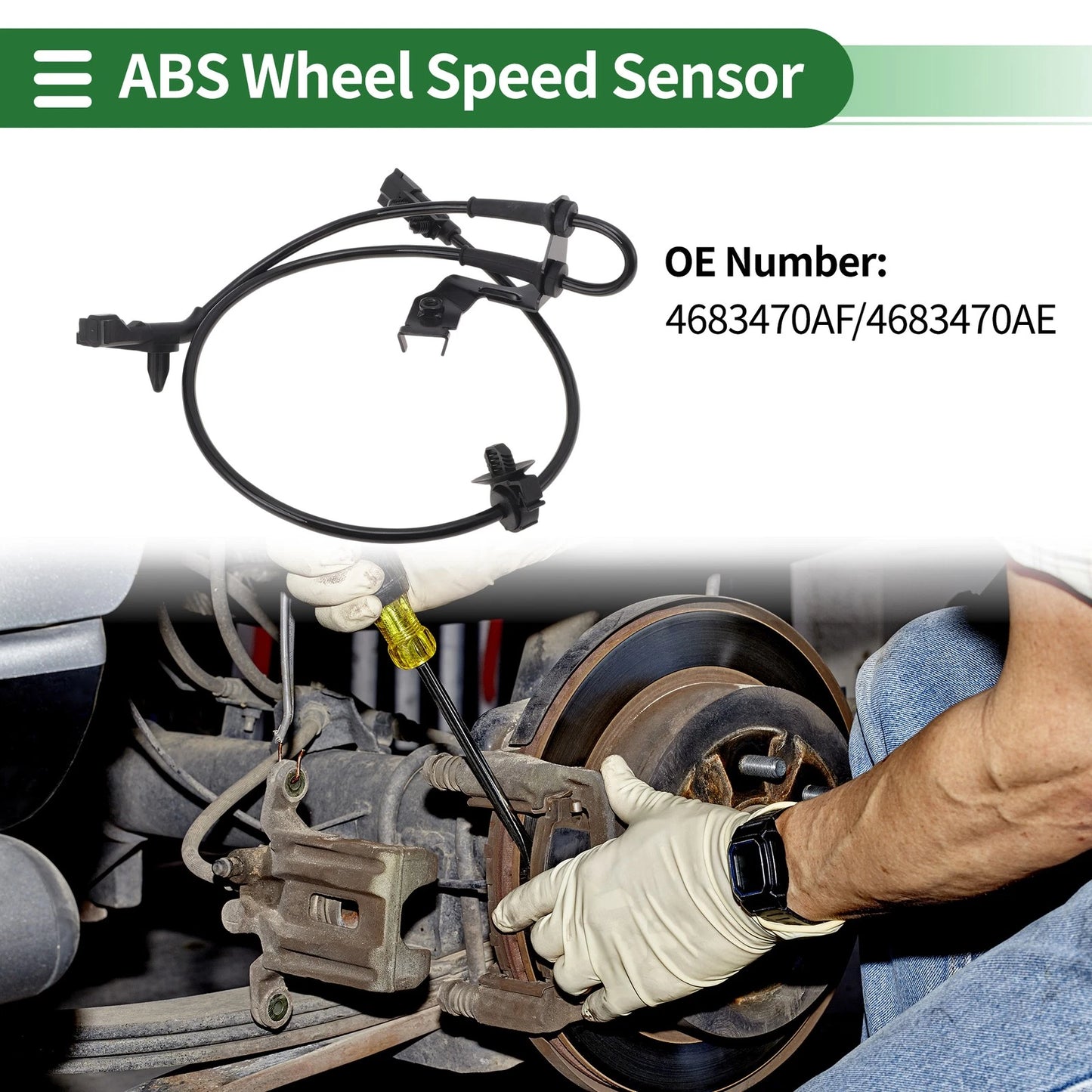 ABS Wheel Speed Sensor No. 4683470AF for Dodge Caravan (2008–2020)